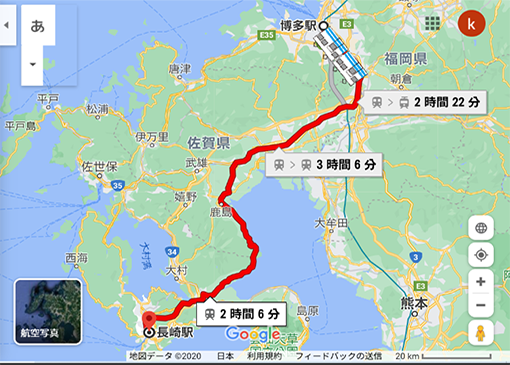 博多から長崎