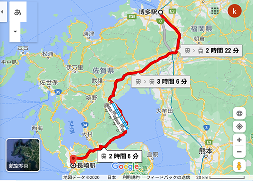 博多から長崎