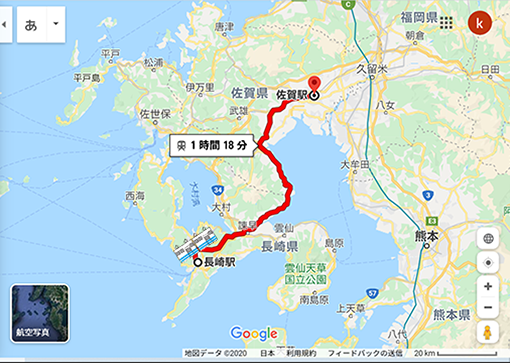 長崎から佐賀