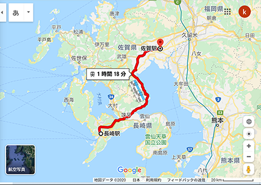 長崎から佐賀