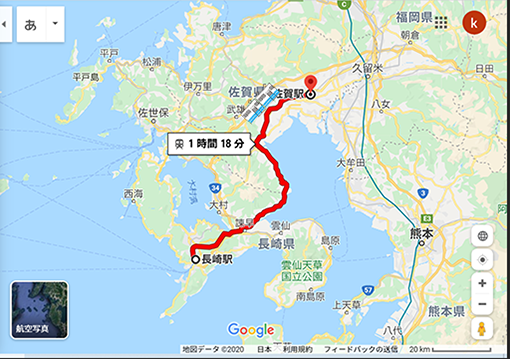 長崎から佐賀
