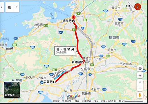 佐賀から博多