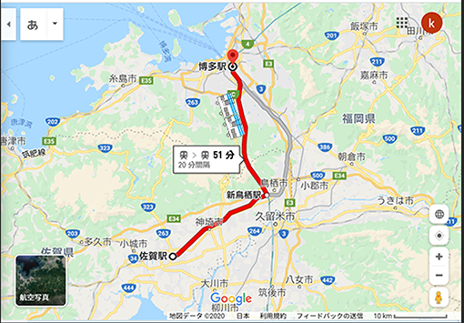 佐賀から博多