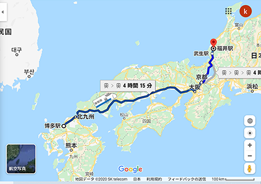 博多から福井