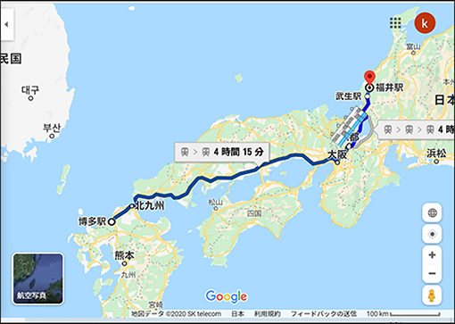 博多から福井