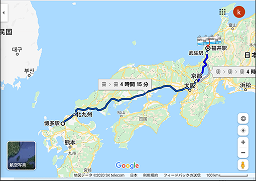 博多から福井